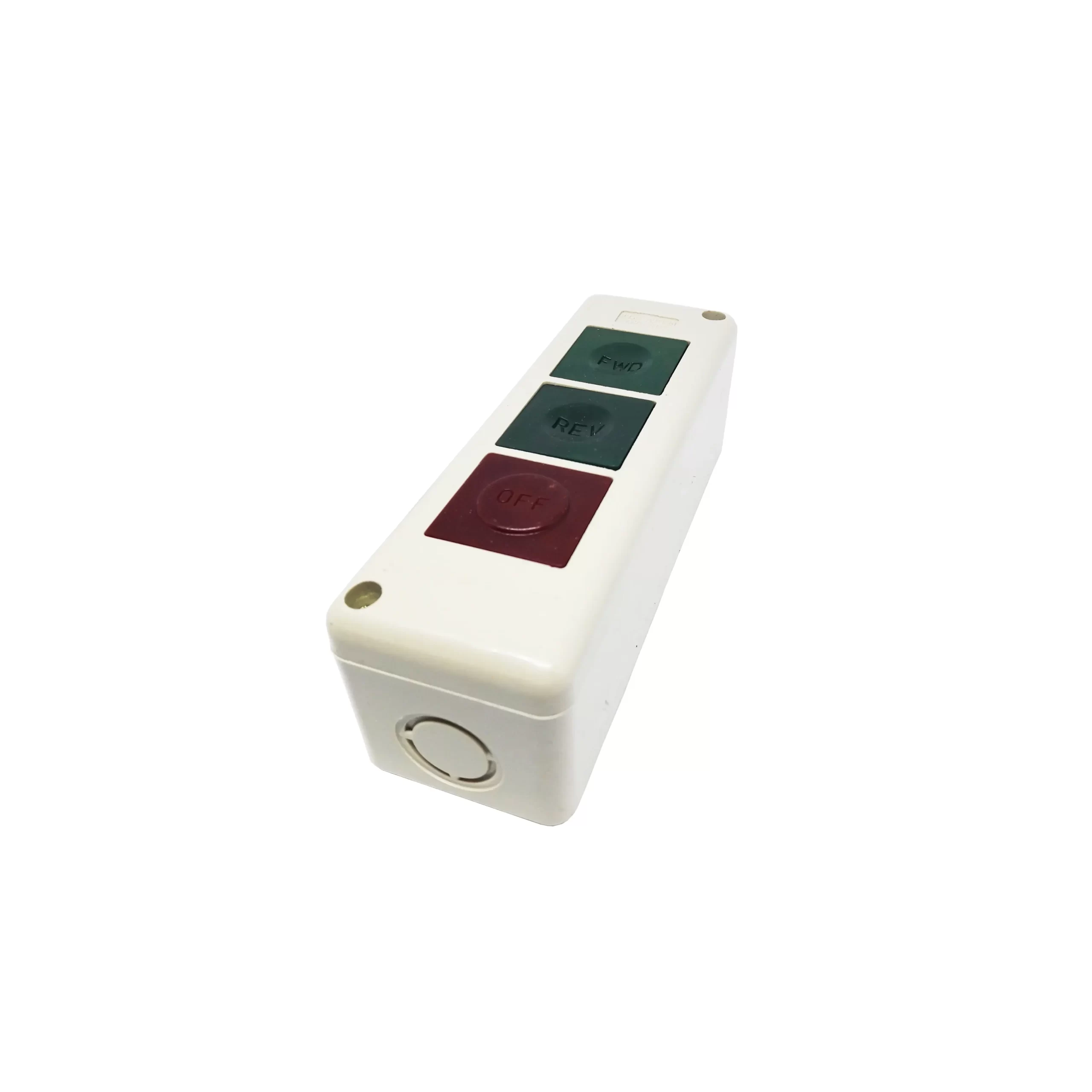 CONTROL PUSH BUTTON 5A GRADE B SPRING RETURN BT FWD-REV-OFF