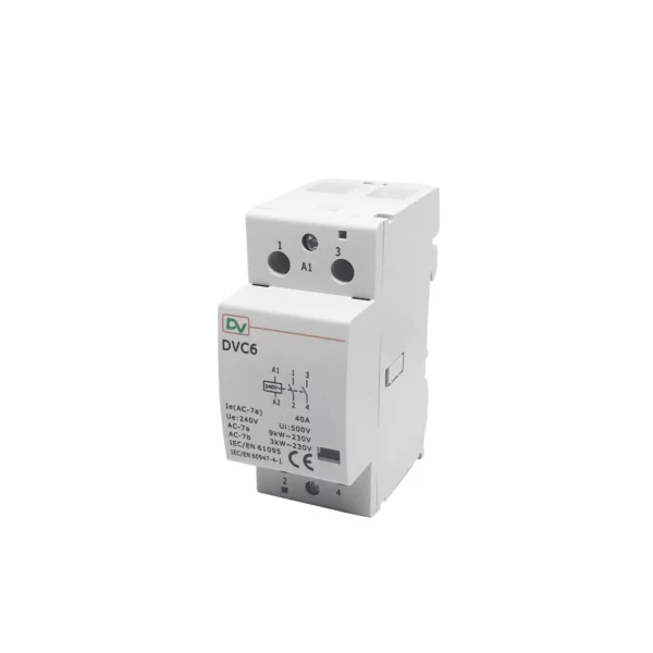 DIN RAIL CONTACTOR 2 MODUL 40A / DVC6-240