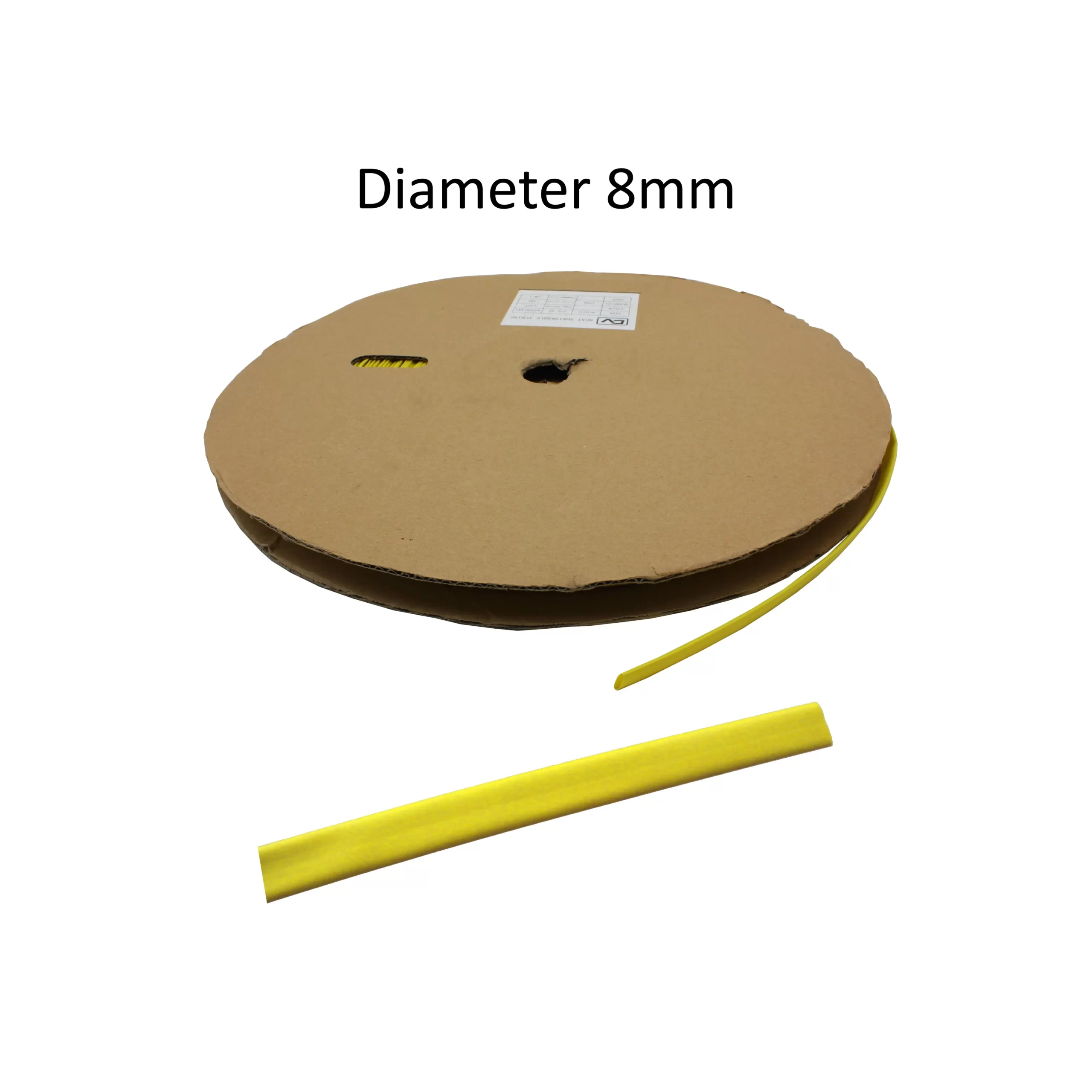 HEATSHRINK 8MM DHS-8 YELLOW