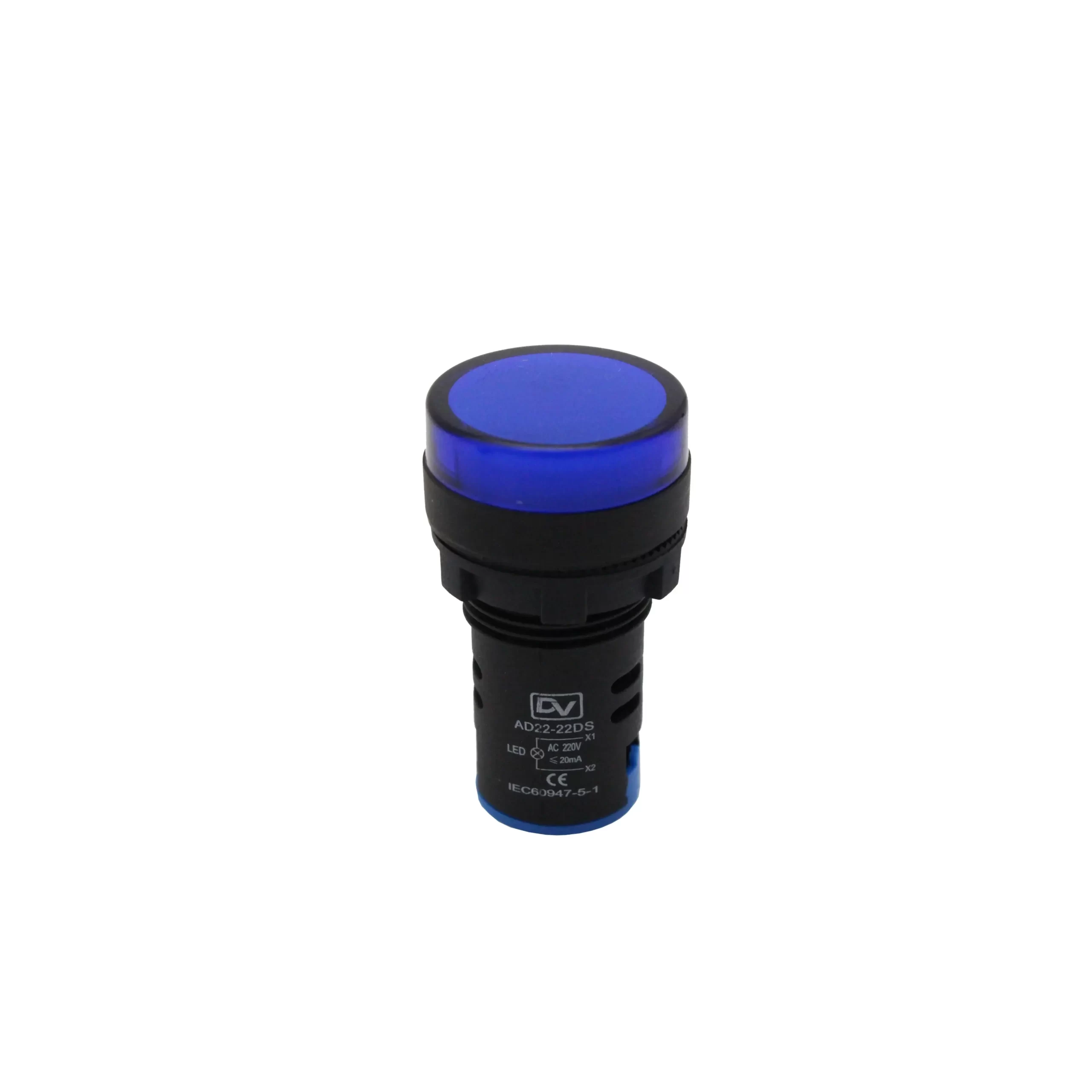 PILOT LAMP 22MM 220VAC AD22B-22SMD BLUE