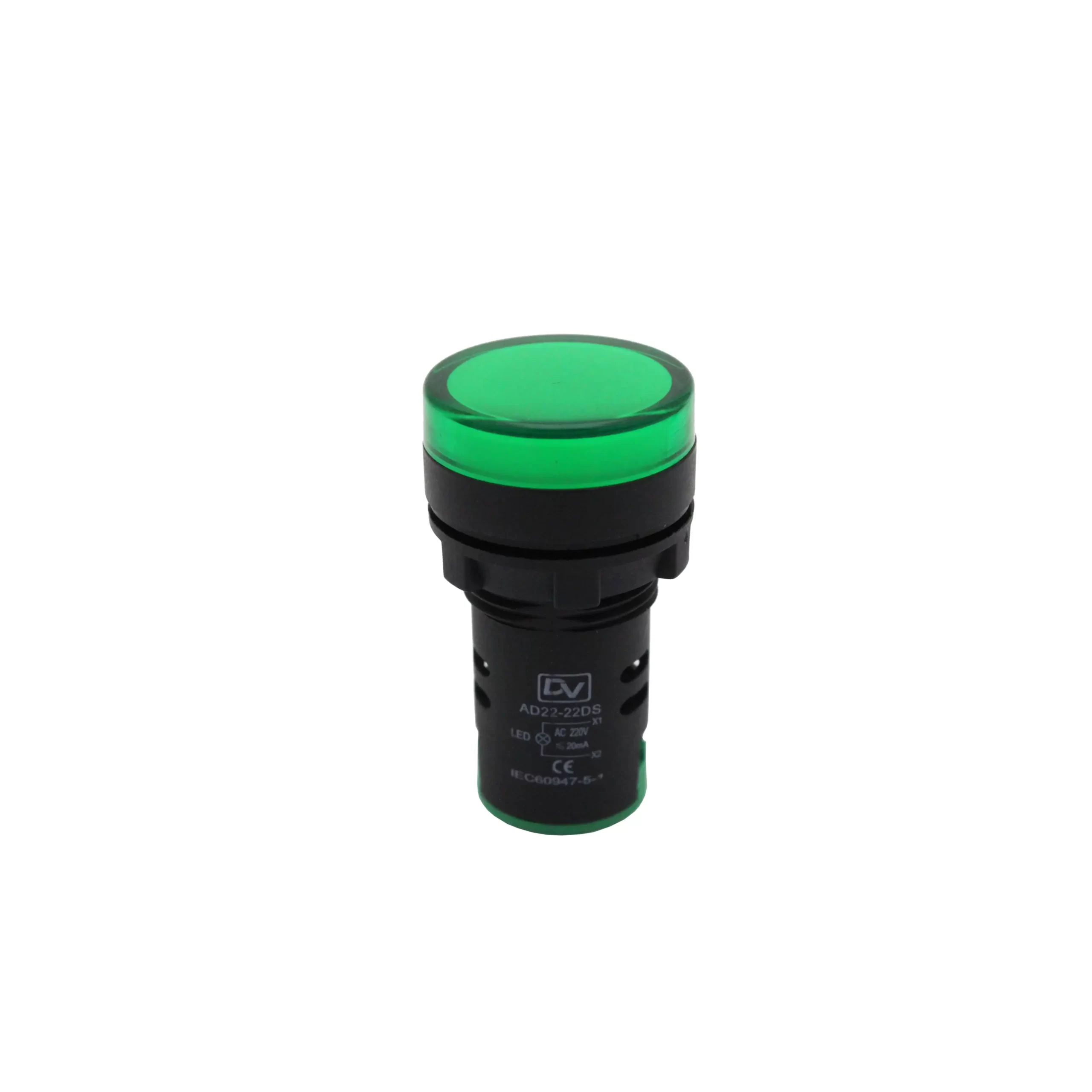 PILOT LAMP 22MM 220VAC AD22B-22SMD GREEN