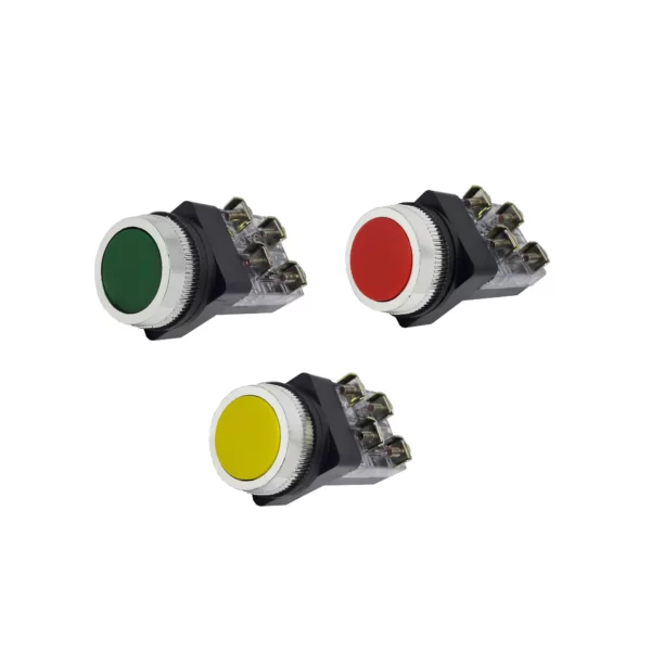 PUSH BUTTON FIXED CONTACT 30MM SPRING RETURN / PB30-11