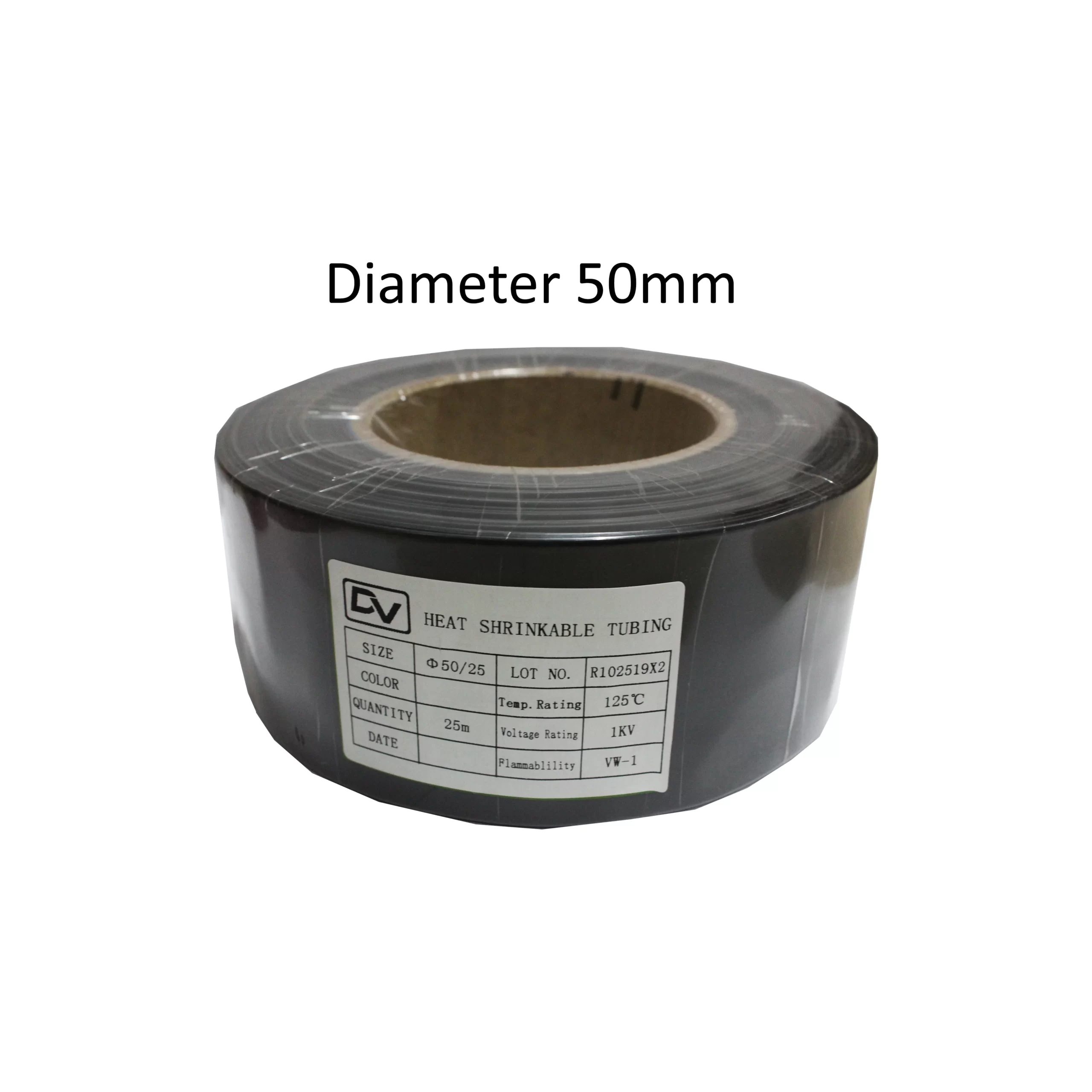 HEATSHRINK 50MM DHS-50 BLACK