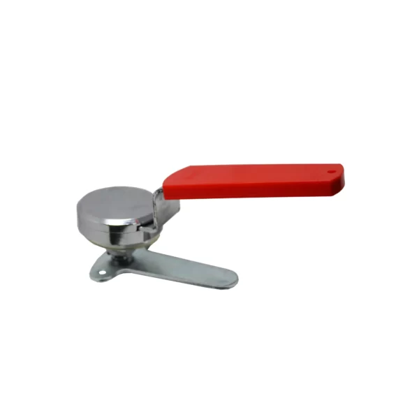 Q TURN CAM LOCK+KEY SILVER BUTTON+RED HANDLE / MS-172